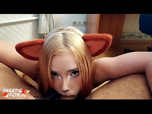 ❤️ Kitsune هن جي وات ۾ ڊڪ ۽ ڪم نگل ️❌ ❌❤